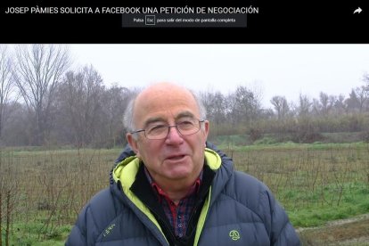 Vídeo en el qual Pàmies explica la seua reivindicació.