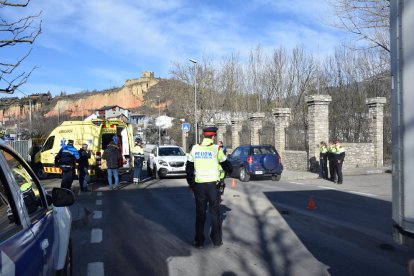 Imatge presa ahir poc després de l’accident.