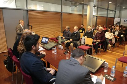 Presentación de la jornada sobre impresoras 3D, ayer en el campus de Cappont de la UdL. 