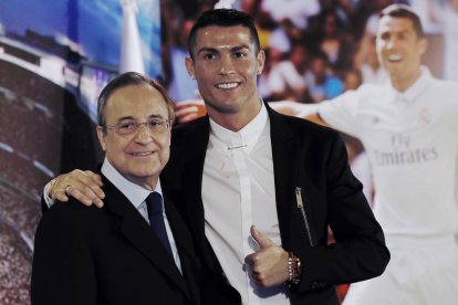 Cristiano i Florentino Pérez, en imatge d’arxiu.