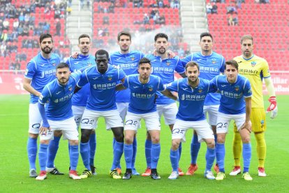 L’onze del Lleida que va jugar diumenge a Mallorca.