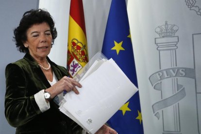 La portaveu del Govern, Isabel Celaa.