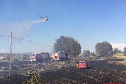 Imatge de l’incendi de Camarasa.