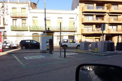 El punt de càrrega de la plaça Capdevila de la capital del Jussà.