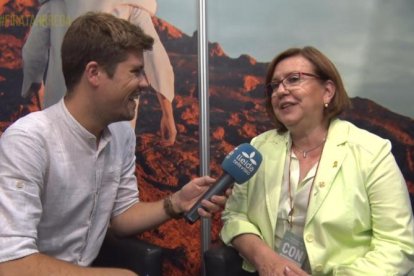 Joan Cama entrevista a la alcaldesa de Tàrrega, Rosa M. Perelló.