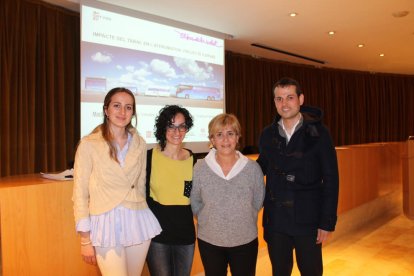 Els premiats ahir a la Jornada sobre Factors de Risc de Malaltia Cardiovascular.