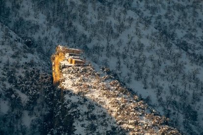 Imatge de l’ermita de Sant Salvador del Bosc, primer premi.