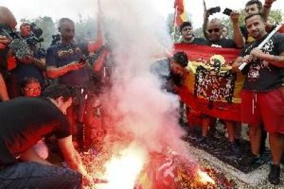 Ultres i antifeixistes es manifesten en diferents punts de Barcelona