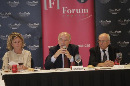 Joaquín Almunia, en un col·loqui de Fòrum Empresa