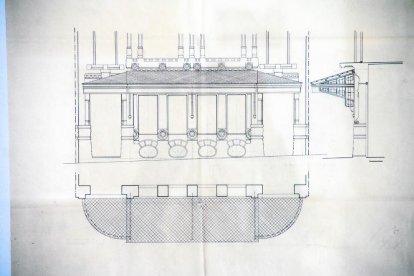 Dibujo de detalle de Francesc de Paula Morera.