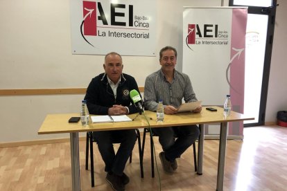 La presentación del encuentro ayer en Fraga.