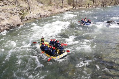 El rafting en el Pallaresa es una de las actividades que obliga a regular los caudales de marzo a octubre.