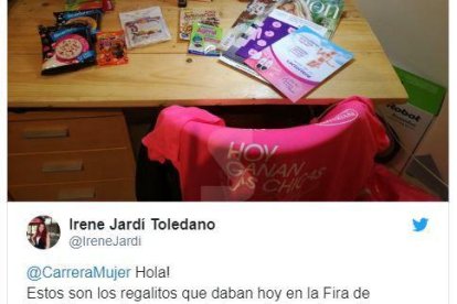 Obsequis sexistes a la Cursa de la Dona causen indignació a les xarxes