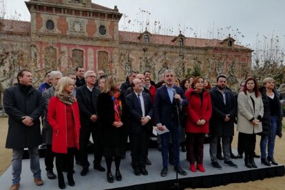 L'acte del PSC aquest dijous davant del Parlament.