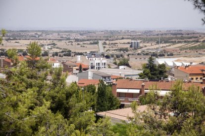 Vista de la zona Norte de Tàrrega desde el Parc de Sant Eloi.