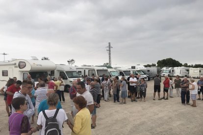 Quaranta caravanes estacionades aquest cap de setmana a les Borges Blanques.