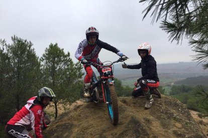 El piloto de Vilanova de Segrià, durante la prueba disputada este domingo en Aitona.