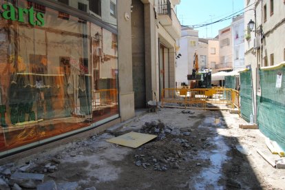 Las obras en la zona de la Vilaclosa. 