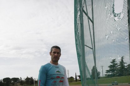 David Rubio, en las instalaciones de atletismo de Les Basses.