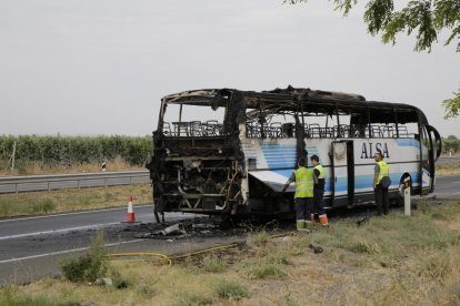 Colas en dirección a Barcelona.  