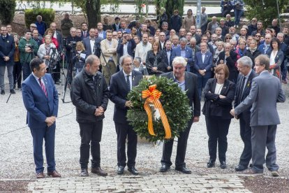 Torra ha estat el primer president de la Generalitat en participar en l'homenatge a Lluís Companys al Tarròs.