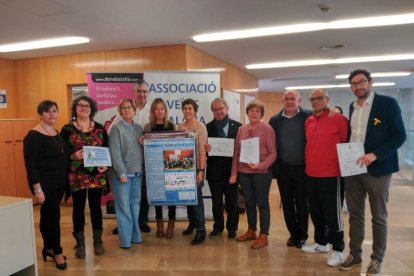 Organizadores y autoridades ayer durante la presentación.