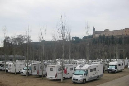 Una de les trobades d’autocaravanes a Balaguer.