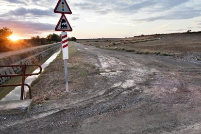 Imatge de les Oluges, on la carretera d’accés al municipi va quedar tancada.