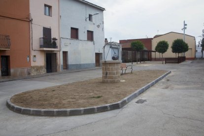 El pozo de Vilagrassa es una réplica del que hay en Agramunt.