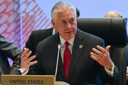 El exsecretario de Estado de EEUU, Rex Tillerson.