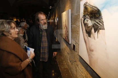 L'obra guanyadora, 'Canvi de model', a l'exposició oberta a l'IEI fins al proper 9 de desembre.