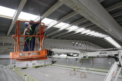 Las obras del pabellón de La Bordeta acabarán esta semana