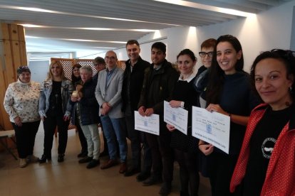 Foto dels premiats divendres pel consell.