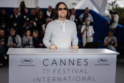 David Robert Mitchell, ayer en el Festival de Cannes. 