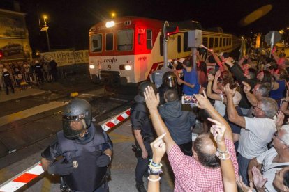 Imagen de archivo de una de las protestas vecinales.