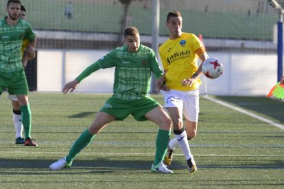 Marc Nierga, en una acció del partit de diumenge passat contra el Cornellà.