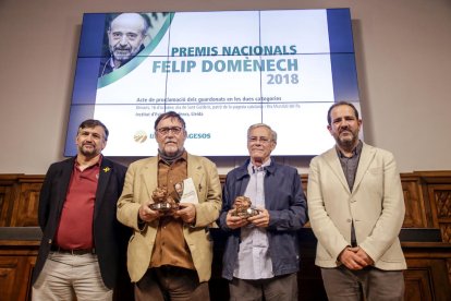 Momento de la entrega de los premios de Unió de Pagesos.