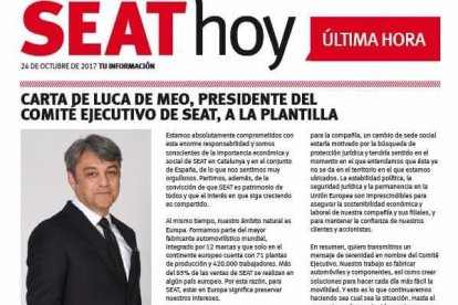 El presidente de Seat dice que opera con normalidad y en un entorno estable