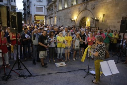 Cantaires de Ponent, ahir a la plaça Paeria.