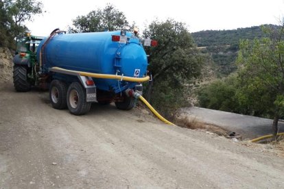 Imagen de archivo de una cisterna de agua en Estorm en 2016.