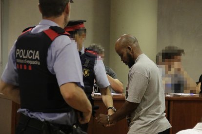 El condenado, durante el juicio celebrado en la Audiencia de Lleida en junio del año pasado.