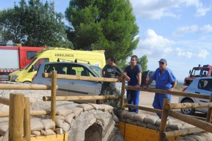 Las bombas aparecieron en uno de los búnkeres. 