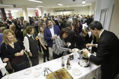 Un moment de la celebració del Xup Xup, ahir a la nit, a l’Escola d’Hoteleria de Lleida.