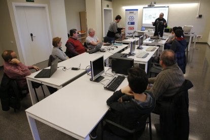 Algunos participantes de la jornada de ayer, organizada por GDG Lleida.