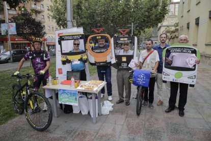 El punto de llegada de la Cursa de Transports.