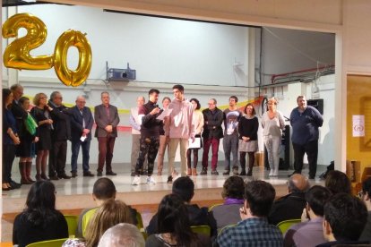 Un moment de la celebració a l’institut de la capital del Jussà.