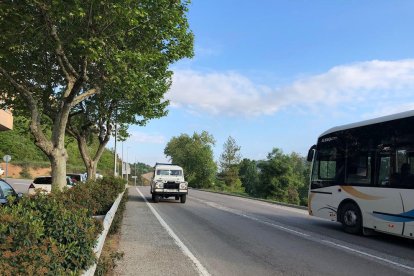 La travesía de la carretera de Bassella en Solsona.