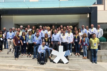 Representantes del PDeCAT de Lleida en la convención.