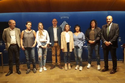 L’equip del Cudós Consultors va ser rebut a l’ajuntament.