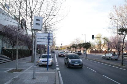 Imatge d'un dels nou radars que hi ha a la ciutat.